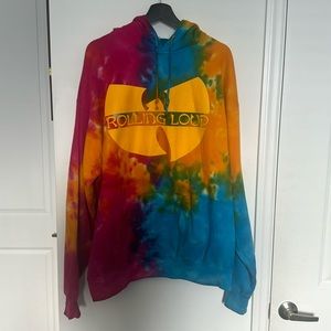 Rolling Loud x WuTang Clan Tie Dye Hoodie
